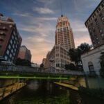 Downtown San Antonio skyline and River Walk