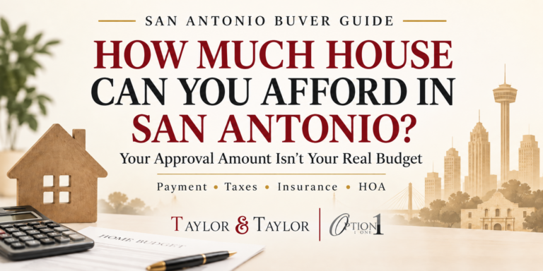 San Antonio home affordability guide showing payment, taxes, insurance, and HOA costs